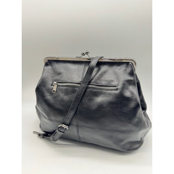 PATRICIA NASH Serafina leather large clutch crossbody + Dust bag - Black - Picture 11 of 16